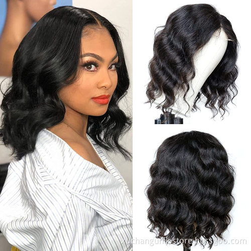 Uniky Body Wave Short BOB Human Hair Wigs for Black Women With Baby Hair 13*4 Brazilian Remy Hair lace front wig